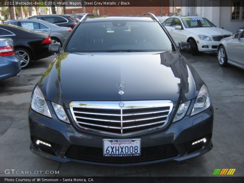 Steel Grey Metallic / Black 2011 Mercedes-Benz E 350 4Matic Wagon