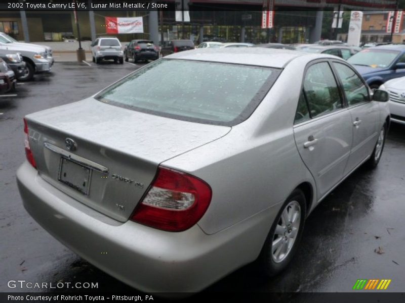 Lunar Mist Metallic / Stone 2002 Toyota Camry LE V6