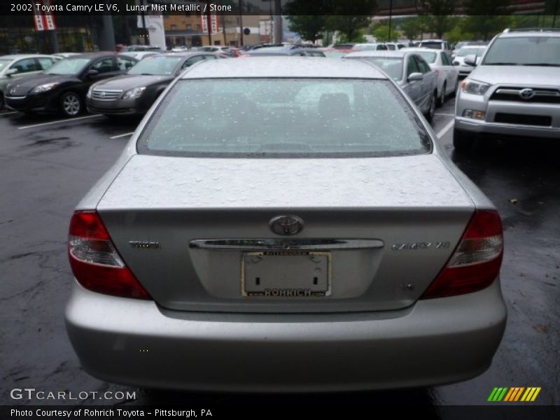 Lunar Mist Metallic / Stone 2002 Toyota Camry LE V6