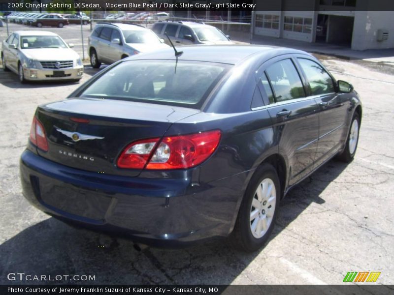 Modern Blue Pearl / Dark Slate Gray/Light Slate Gray 2008 Chrysler Sebring LX Sedan