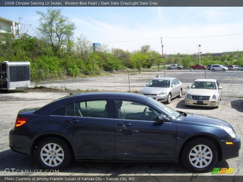 Modern Blue Pearl / Dark Slate Gray/Light Slate Gray 2008 Chrysler Sebring LX Sedan