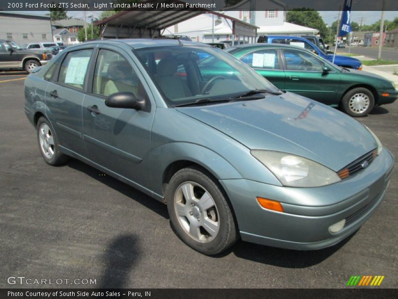 Light Tundra Metallic / Medium Parchment 2003 Ford Focus ZTS Sedan