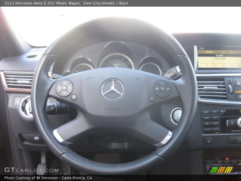 Steel Grey Metallic / Black 2011 Mercedes-Benz E 350 4Matic Wagon
