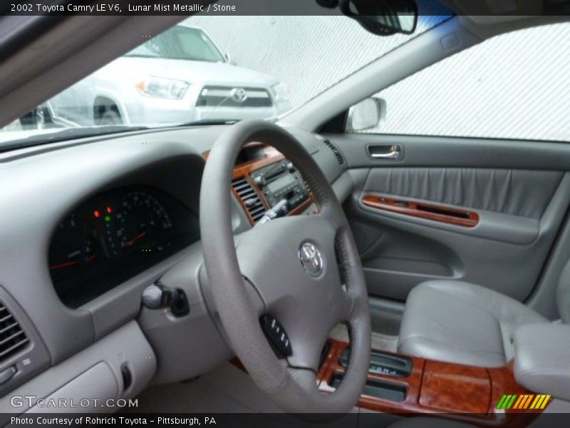 Lunar Mist Metallic / Stone 2002 Toyota Camry LE V6