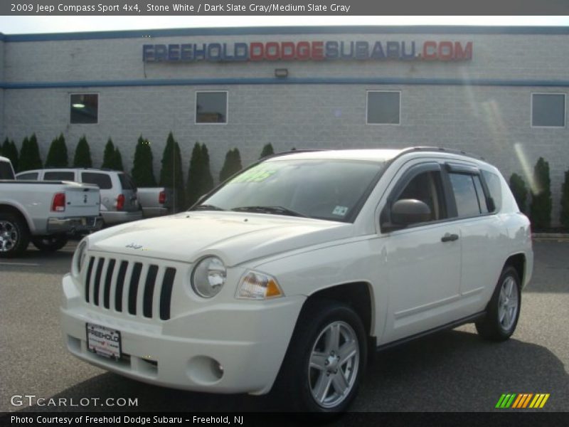 Stone White / Dark Slate Gray/Medium Slate Gray 2009 Jeep Compass Sport 4x4