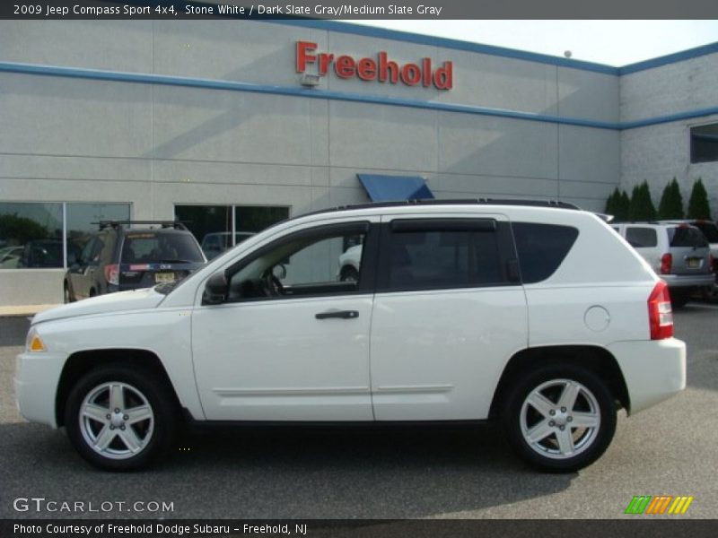 Stone White / Dark Slate Gray/Medium Slate Gray 2009 Jeep Compass Sport 4x4