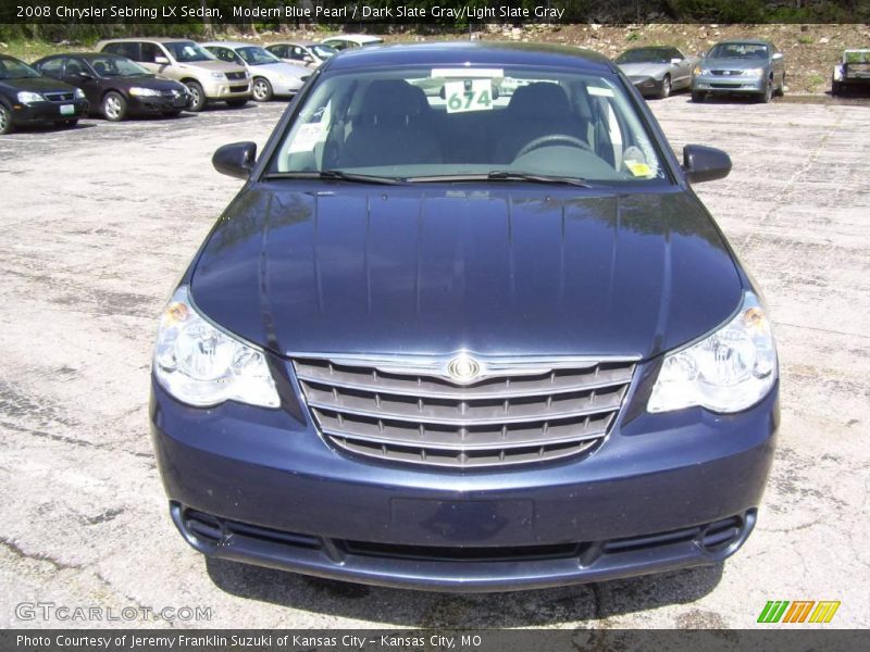Modern Blue Pearl / Dark Slate Gray/Light Slate Gray 2008 Chrysler Sebring LX Sedan