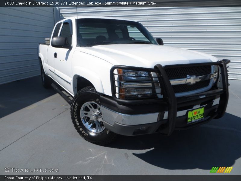 Summit White / Medium Gray 2003 Chevrolet Silverado 1500 Z71 Extended Cab 4x4