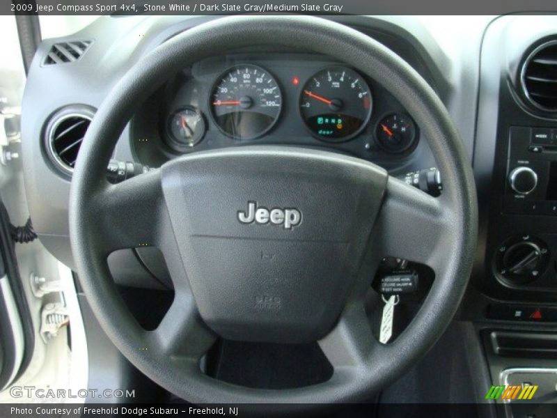 Stone White / Dark Slate Gray/Medium Slate Gray 2009 Jeep Compass Sport 4x4