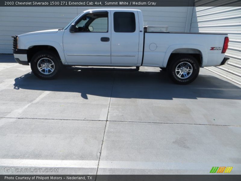 Summit White / Medium Gray 2003 Chevrolet Silverado 1500 Z71 Extended Cab 4x4