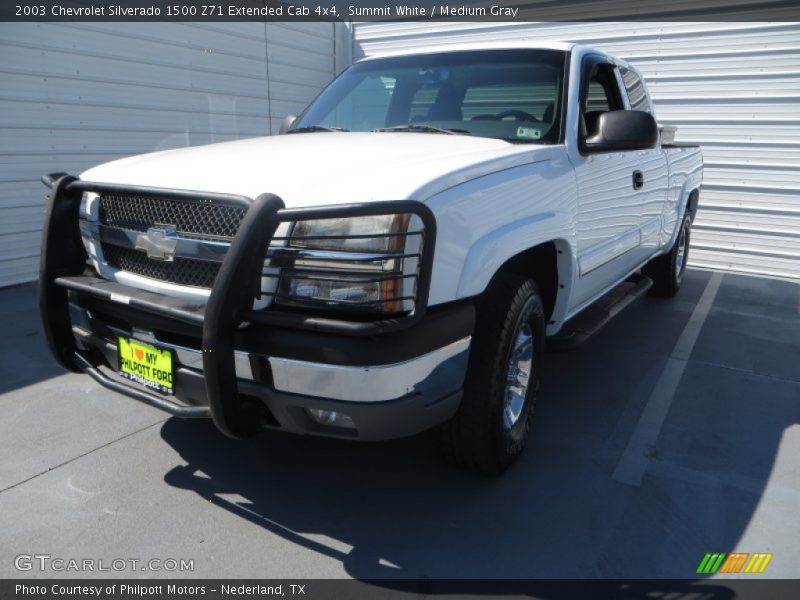 Summit White / Medium Gray 2003 Chevrolet Silverado 1500 Z71 Extended Cab 4x4