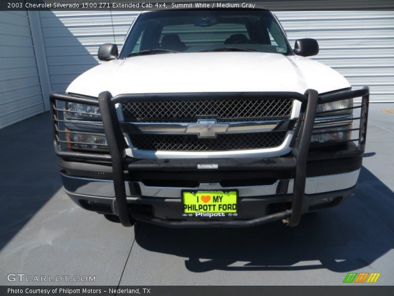 Summit White / Medium Gray 2003 Chevrolet Silverado 1500 Z71 Extended Cab 4x4