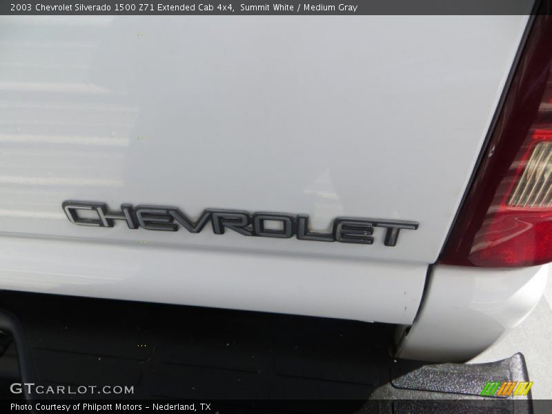 Summit White / Medium Gray 2003 Chevrolet Silverado 1500 Z71 Extended Cab 4x4