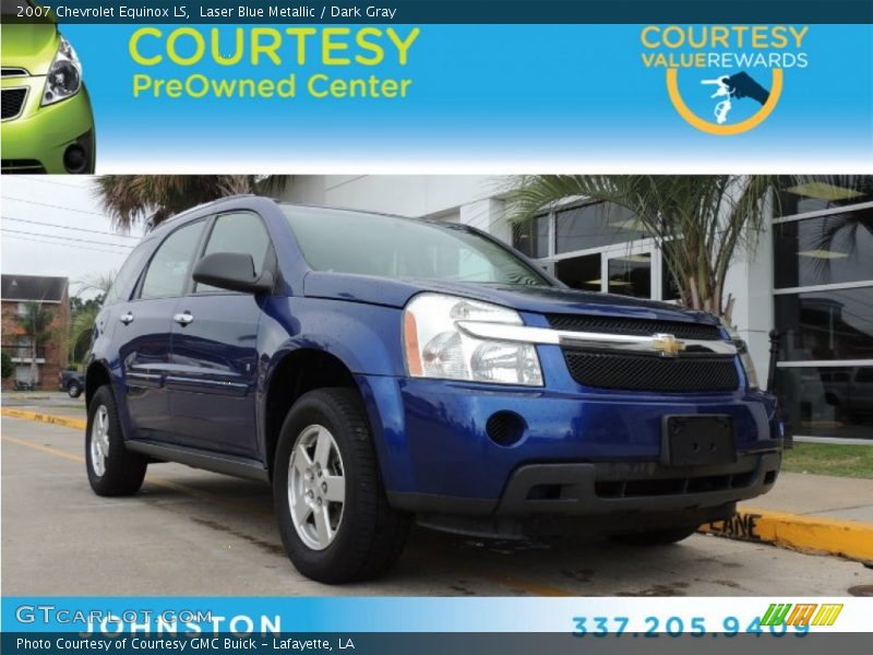 Laser Blue Metallic / Dark Gray 2007 Chevrolet Equinox LS