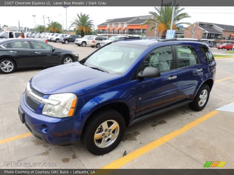 Laser Blue Metallic / Dark Gray 2007 Chevrolet Equinox LS