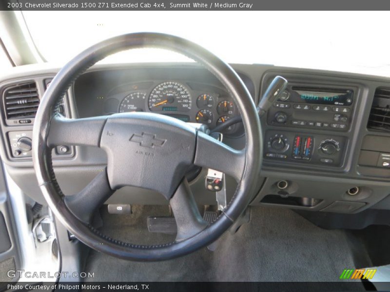 Summit White / Medium Gray 2003 Chevrolet Silverado 1500 Z71 Extended Cab 4x4