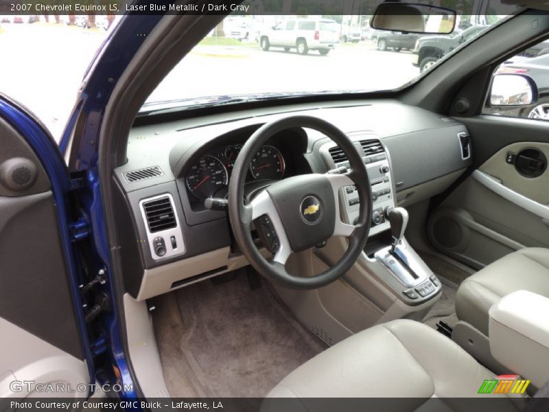 Laser Blue Metallic / Dark Gray 2007 Chevrolet Equinox LS