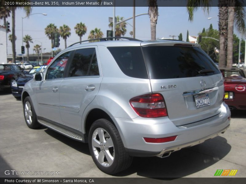 Iridium Silver Metallic / Black 2010 Mercedes-Benz ML 350