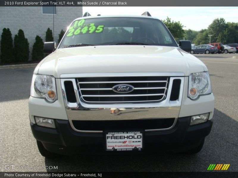 White Suede / Charcoal Black 2010 Ford Explorer Sport Trac XLT 4x4