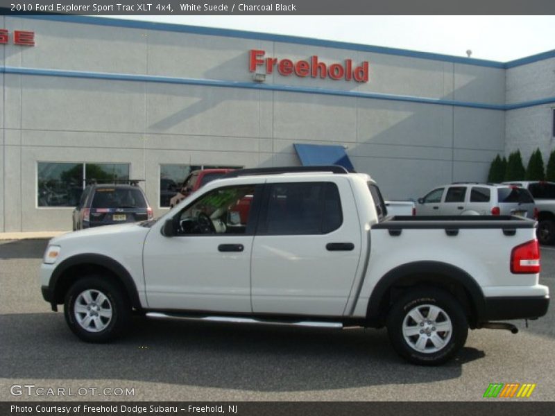 White Suede / Charcoal Black 2010 Ford Explorer Sport Trac XLT 4x4