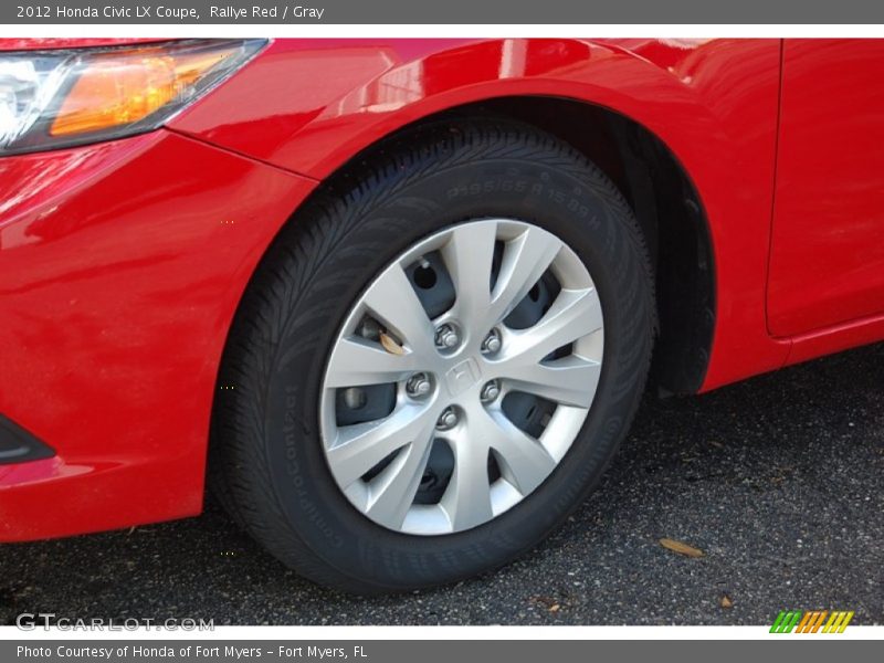 Rallye Red / Gray 2012 Honda Civic LX Coupe
