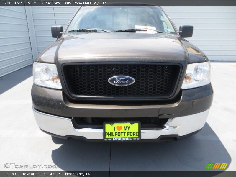 Dark Stone Metallic / Tan 2005 Ford F150 XLT SuperCrew