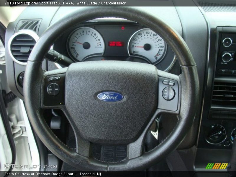White Suede / Charcoal Black 2010 Ford Explorer Sport Trac XLT 4x4