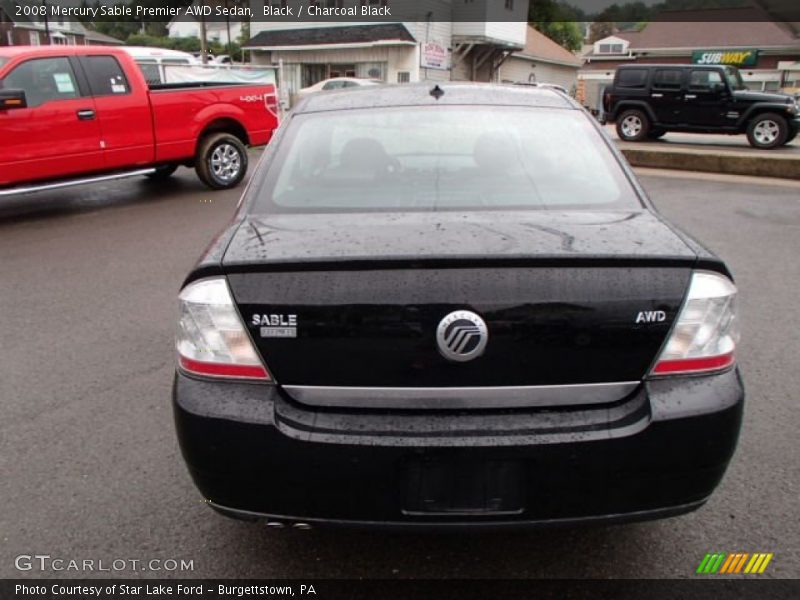 Black / Charcoal Black 2008 Mercury Sable Premier AWD Sedan