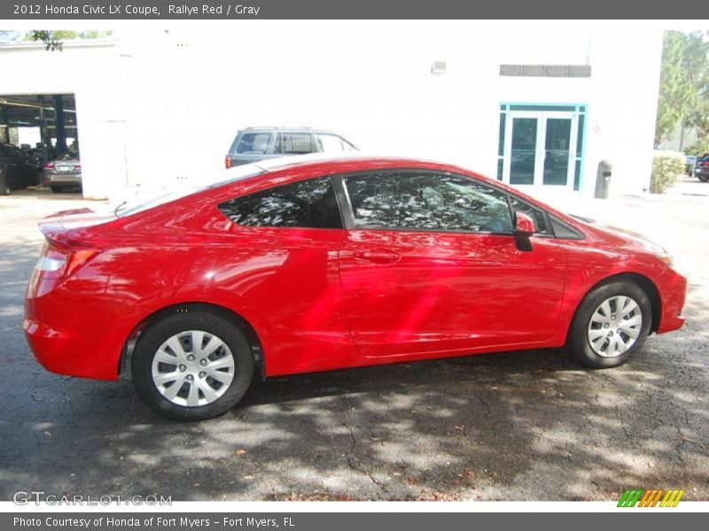 Rallye Red / Gray 2012 Honda Civic LX Coupe
