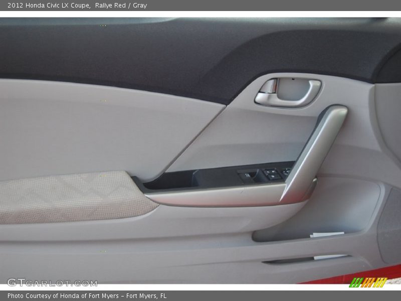 Rallye Red / Gray 2012 Honda Civic LX Coupe