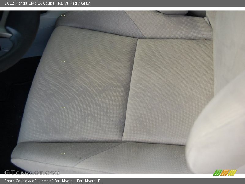 Rallye Red / Gray 2012 Honda Civic LX Coupe