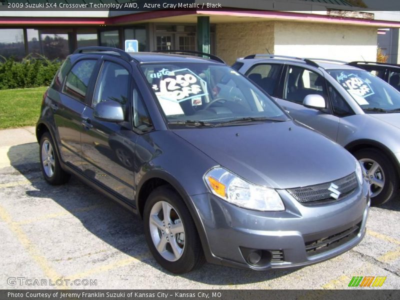 Azure Gray Metallic / Black 2009 Suzuki SX4 Crossover Technology AWD