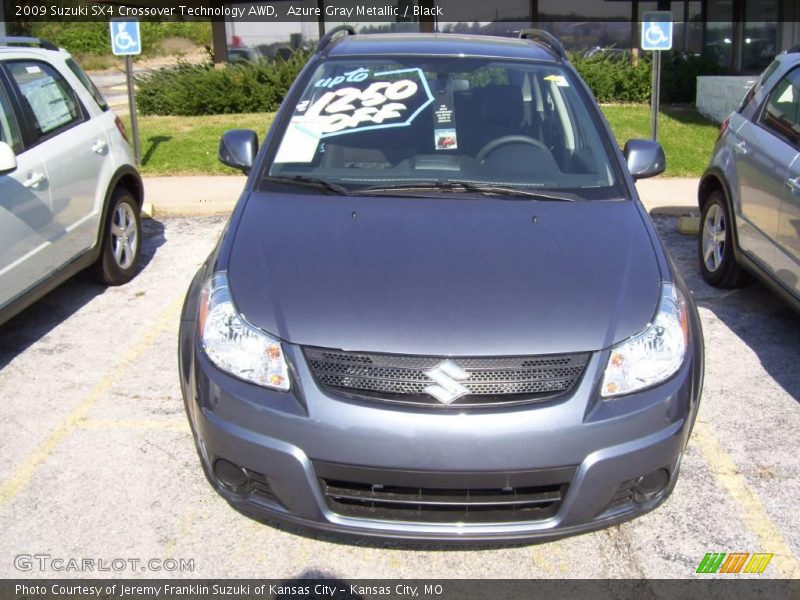 Azure Gray Metallic / Black 2009 Suzuki SX4 Crossover Technology AWD