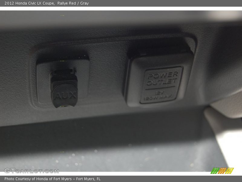 Rallye Red / Gray 2012 Honda Civic LX Coupe