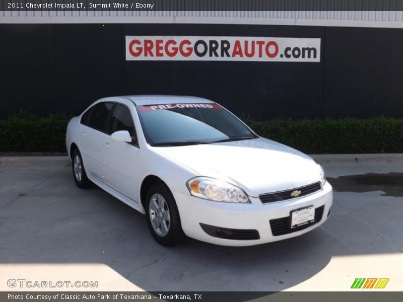 Summit White / Ebony 2011 Chevrolet Impala LT