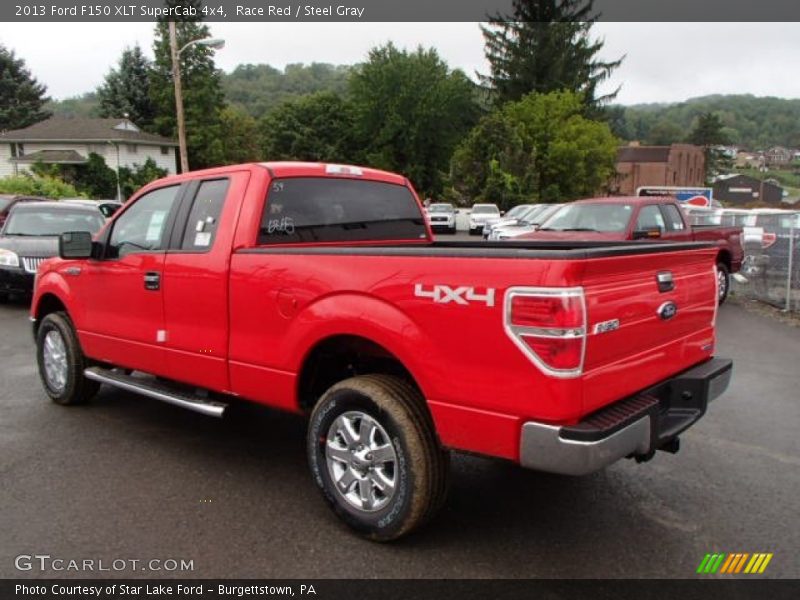 Race Red / Steel Gray 2013 Ford F150 XLT SuperCab 4x4