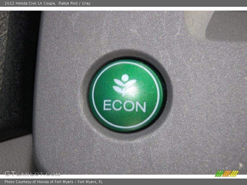 Rallye Red / Gray 2012 Honda Civic LX Coupe