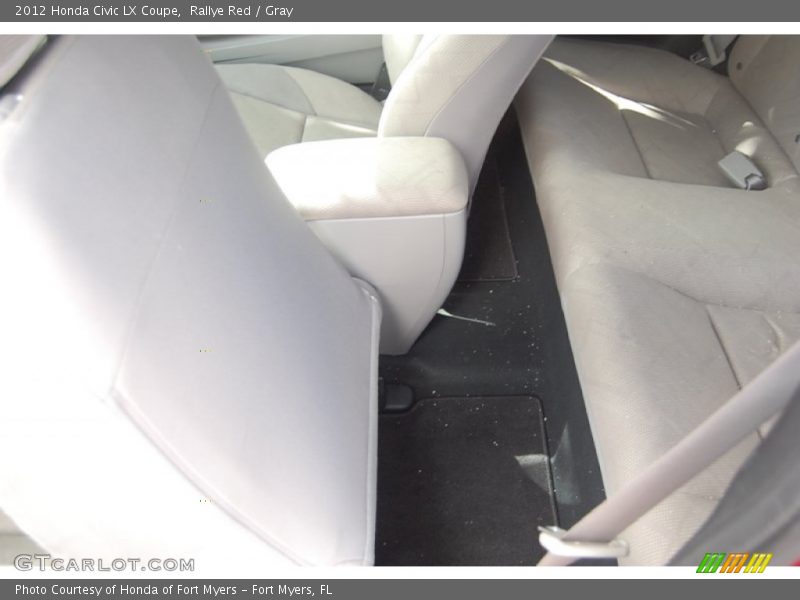 Rallye Red / Gray 2012 Honda Civic LX Coupe
