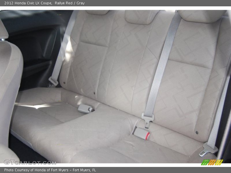 Rallye Red / Gray 2012 Honda Civic LX Coupe