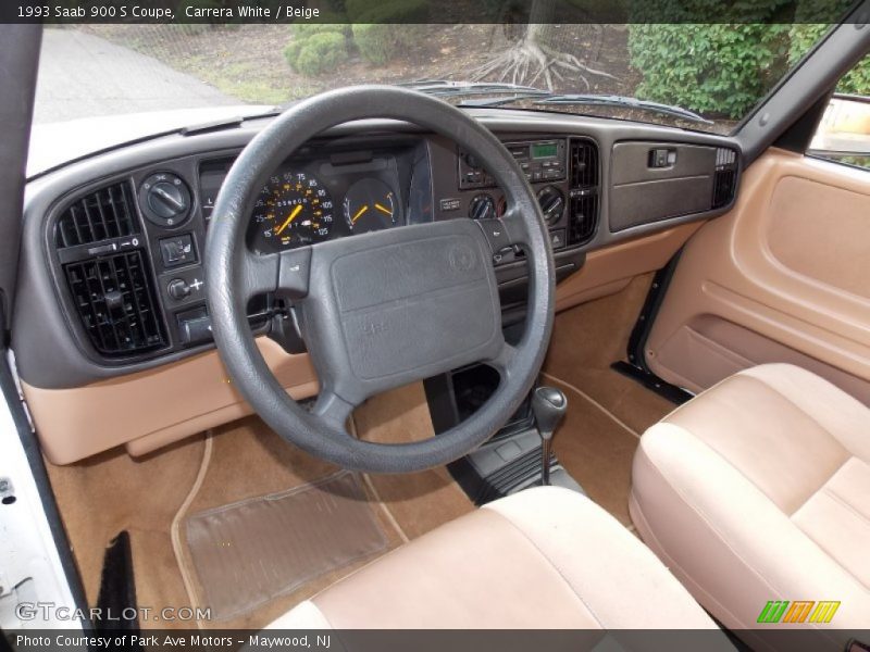 Beige Interior - 1993 900 S Coupe 