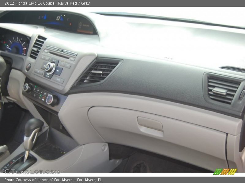 Rallye Red / Gray 2012 Honda Civic LX Coupe