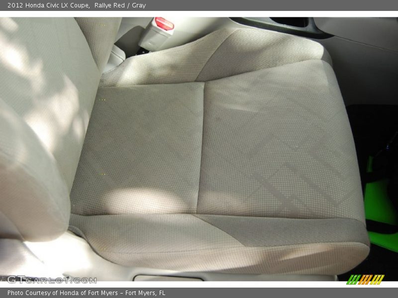 Rallye Red / Gray 2012 Honda Civic LX Coupe