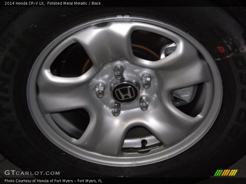 Polished Metal Metallic / Black 2014 Honda CR-V LX