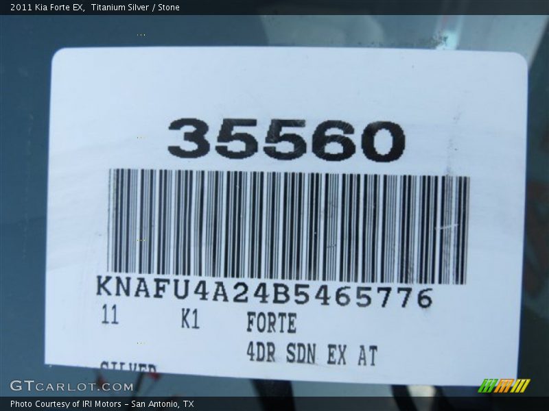 Titanium Silver / Stone 2011 Kia Forte EX