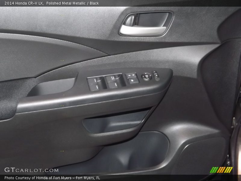 Polished Metal Metallic / Black 2014 Honda CR-V LX