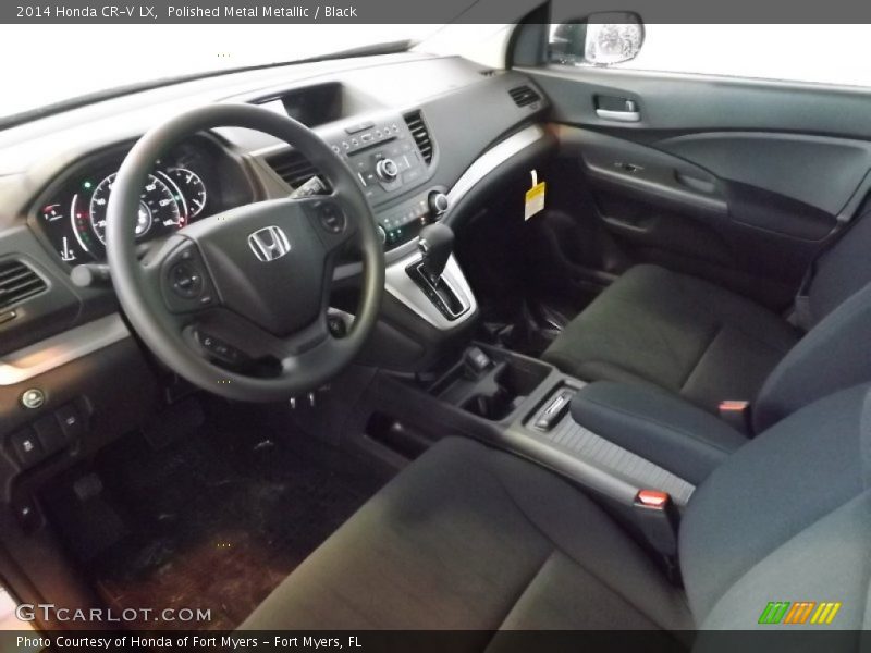 Polished Metal Metallic / Black 2014 Honda CR-V LX