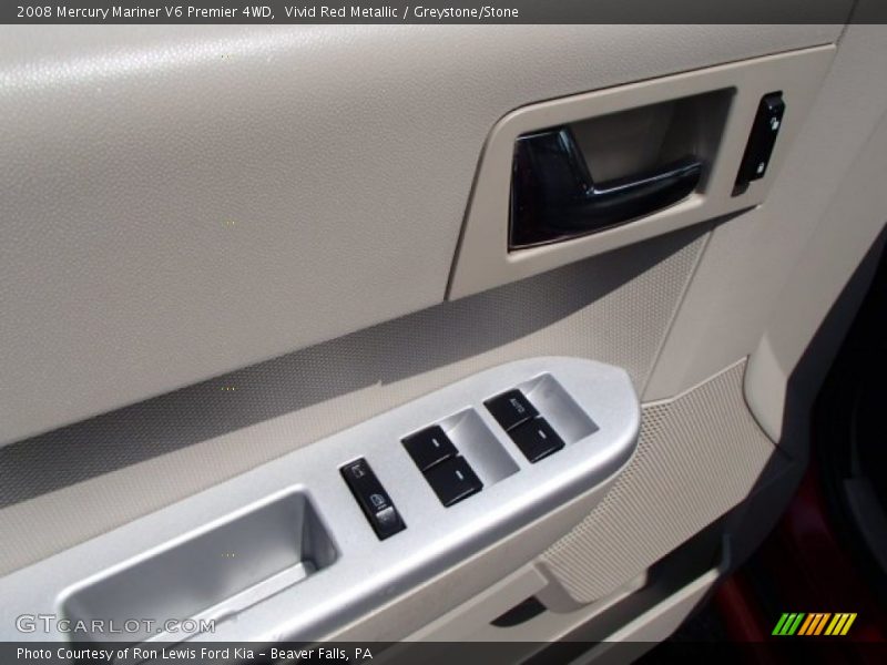 Vivid Red Metallic / Greystone/Stone 2008 Mercury Mariner V6 Premier 4WD
