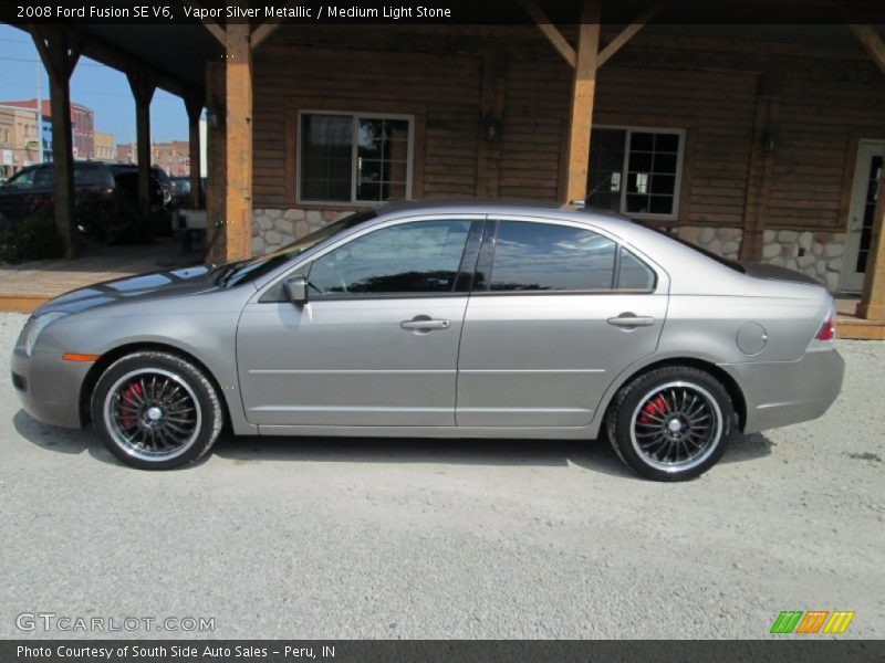 Vapor Silver Metallic / Medium Light Stone 2008 Ford Fusion SE V6