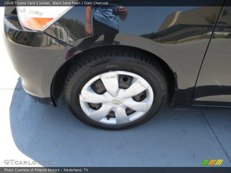 Black Sand Pearl / Dark Charcoal 2008 Toyota Yaris S Sedan