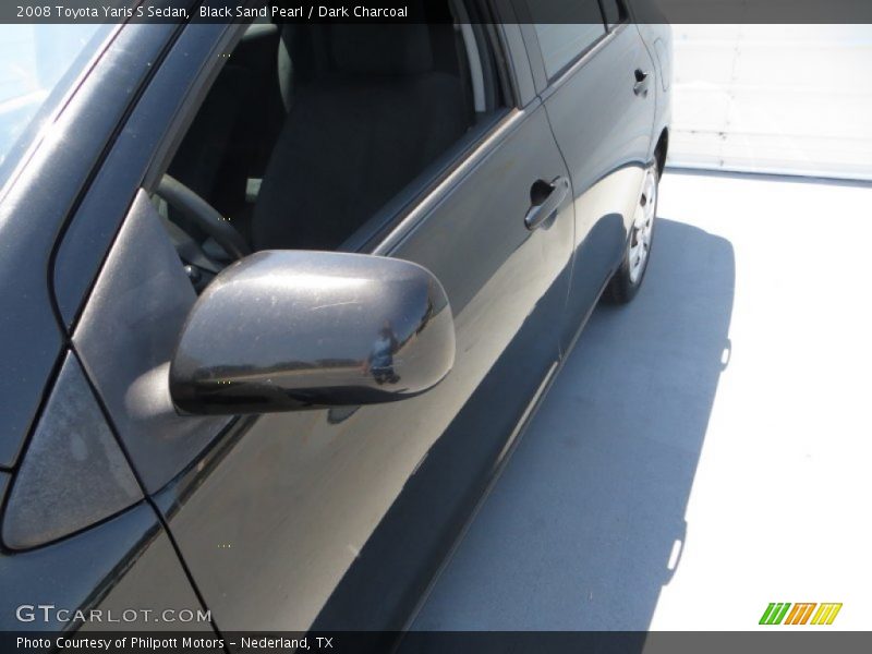 Black Sand Pearl / Dark Charcoal 2008 Toyota Yaris S Sedan